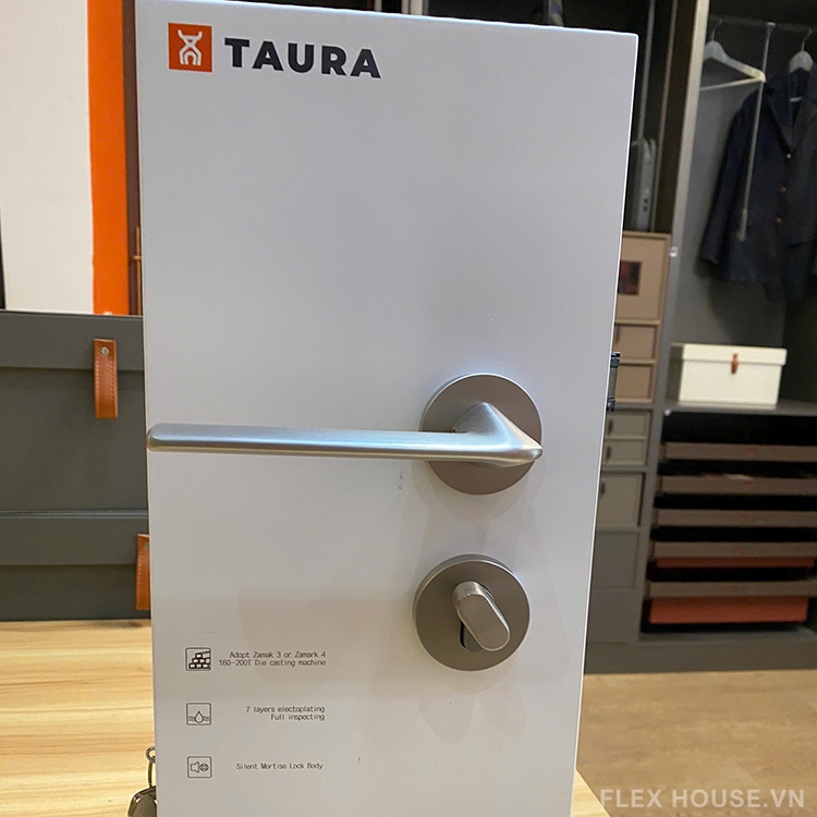 Khoá cửa phân thể tay gạt hợp kim Taura D72Z218 3 Khoá cửa phân thể tay gạt hợp kim Taura D72Z218 9