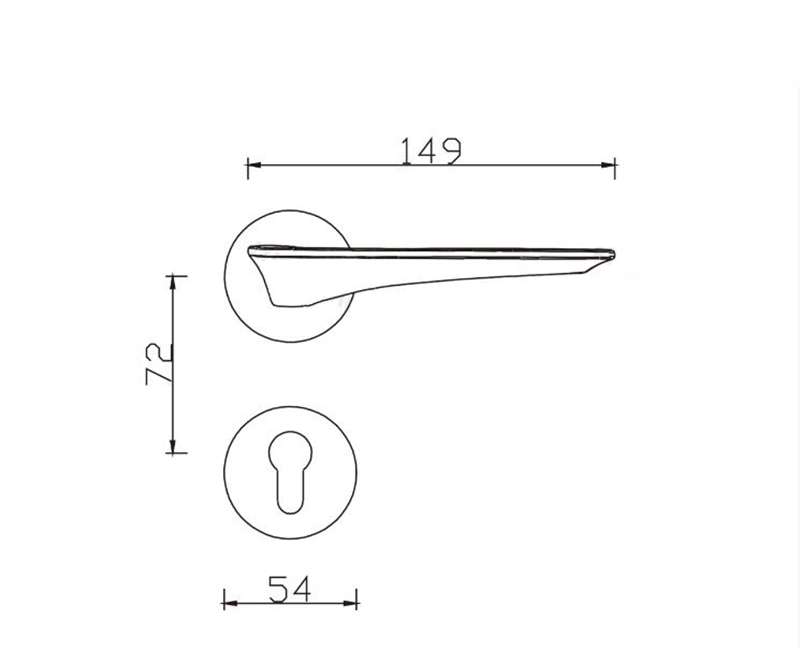 Khoá cửa phân thể tay gạt phòng ngủ Taura D72Z203 11 Khoá cửa phân thể tay gạt phòng ngủ Taura D72Z203 17