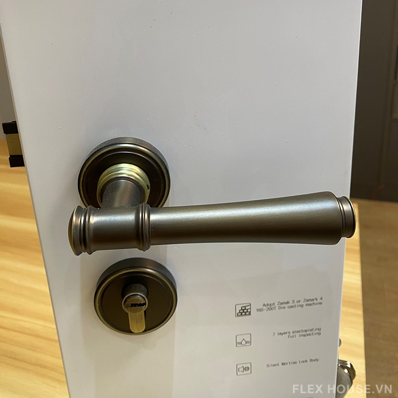 Khoá cửa phòng hợp kim kẽm kiểu Pháp Taura C82Z50 6 Khoá cửa phòng hợp kim kẽm kiểu Pháp Taura C82Z50 11