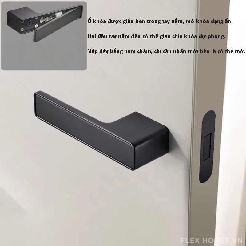 Khoá cửa tay gạt giấu khóa hiện đại Taura Z8-258 10 Khoá cửa tay gạt giấu khóa hiện đại Taura Z8-258 17