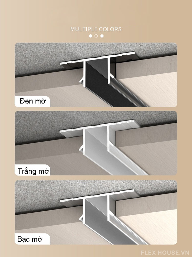 Nẹp trang trí trần 15MM cạnh chữ T hợp kim nhôm XLK135 3 Nẹp trang trí trần 15MM cạnh chữ T hợp kim nhôm XLK135 6