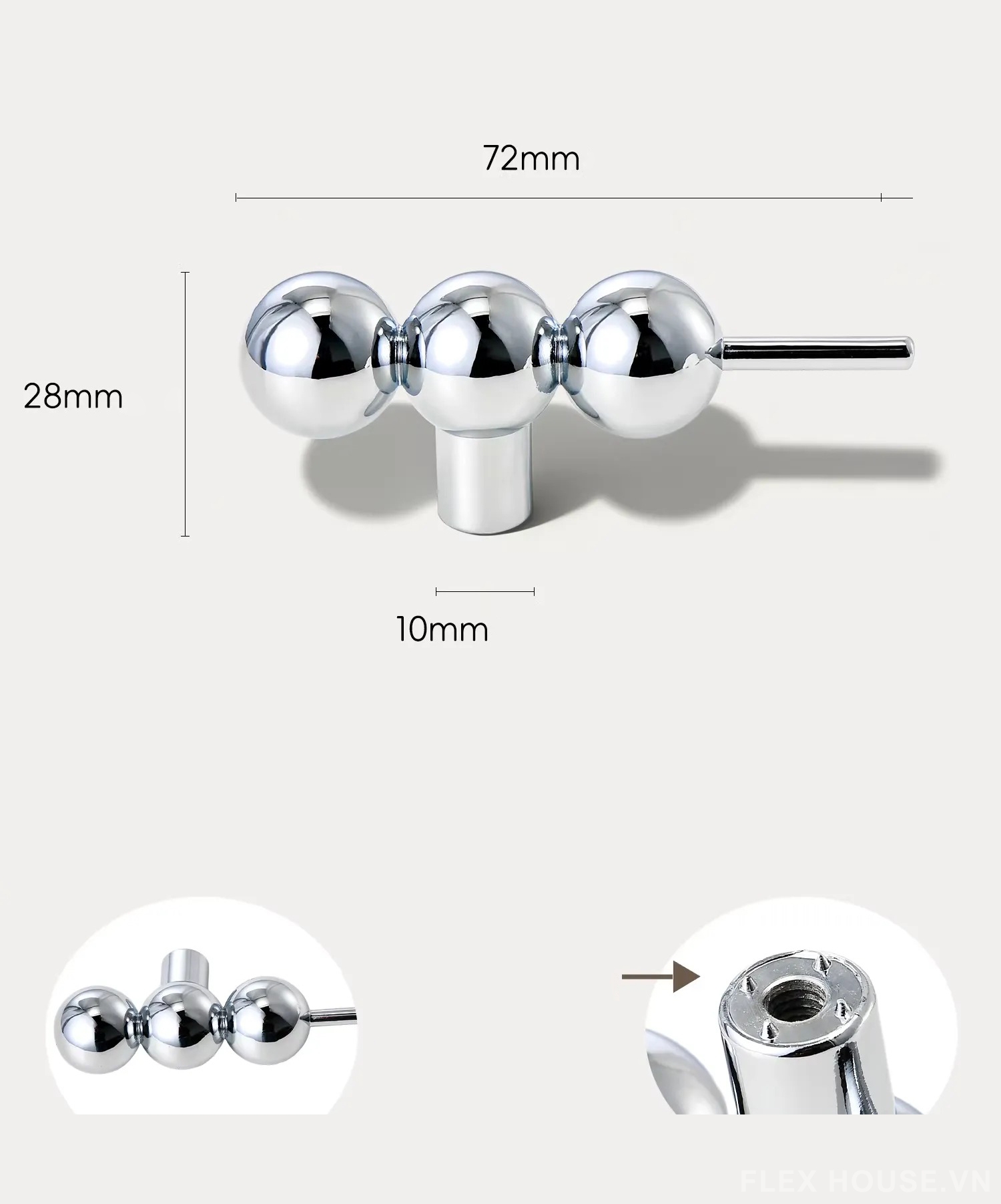 Núm tay nắm cánh tủ kẹo hồ lô sáng tạo JM3633 5 Núm tay nắm cánh tủ kẹo hồ lô sáng tạo JM3633 8