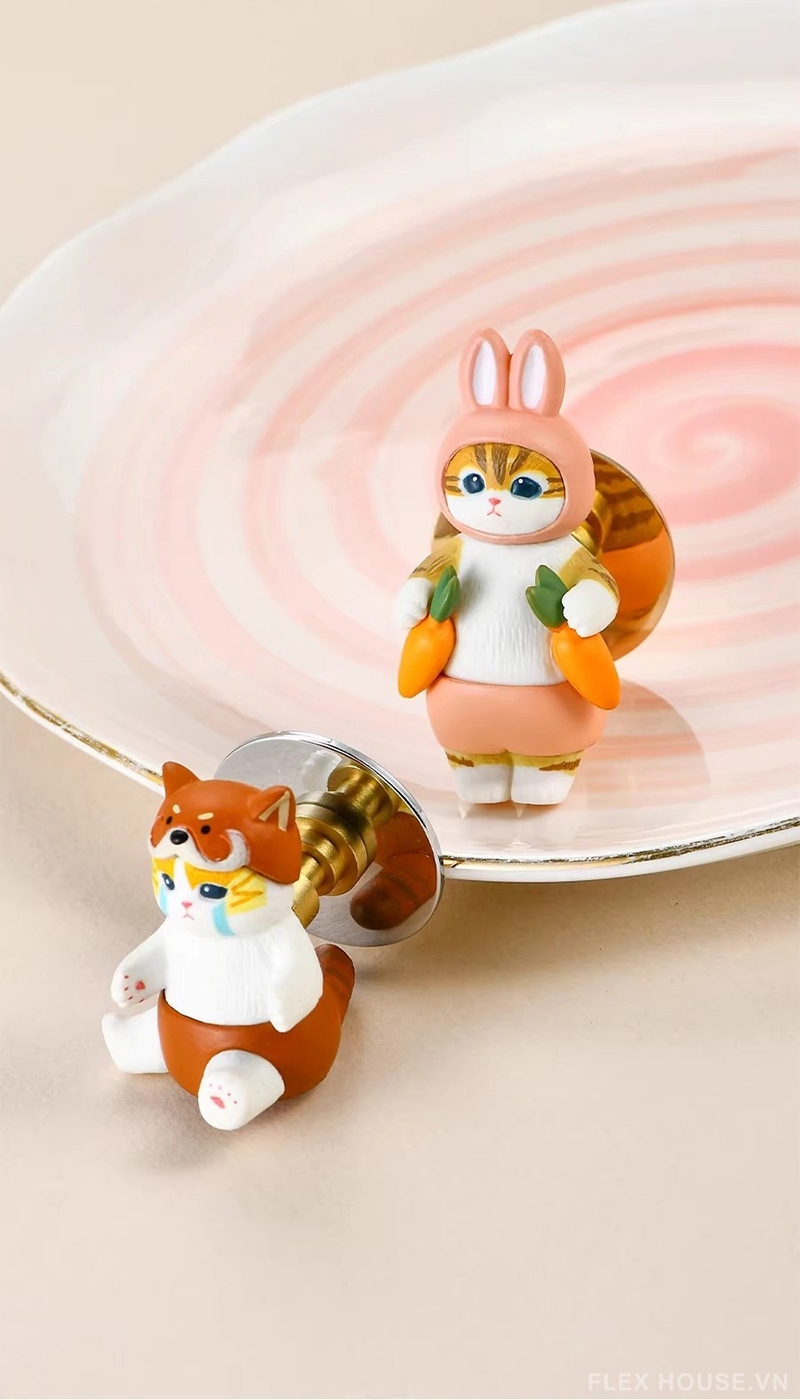 Núm tay nắm tủ chú mèo đáng yêu JM260 2 Núm tay nắm tủ chú mèo đáng yêu JM260 8