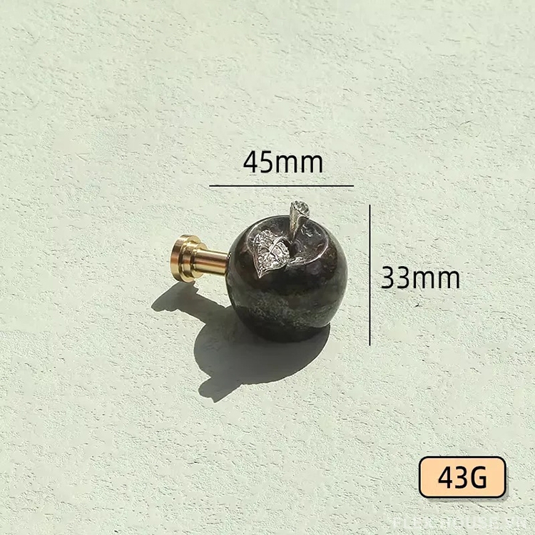 Núm tay nắm tủ đá cẩm thạch hình quả táo ZPK23123 8 Núm tay nắm tủ đá cẩm thạch hình quả táo ZPK23123 12