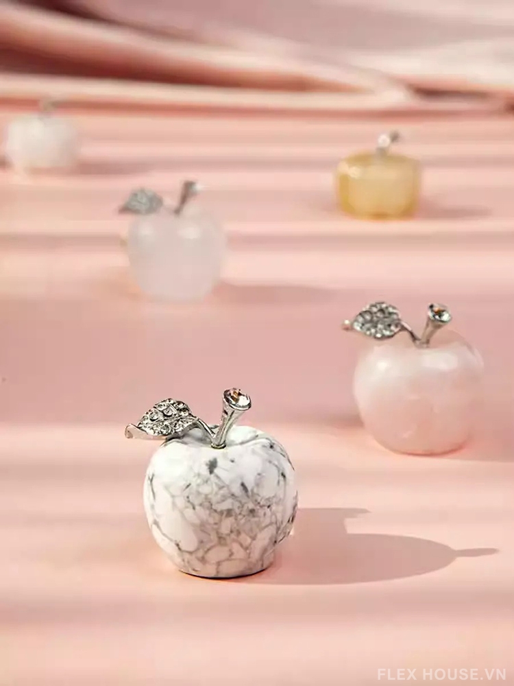 Núm tay nắm tủ đá cẩm thạch hình quả táo ZPK23123 1 Núm tay nắm tủ đá cẩm thạch hình quả táo ZPK23123 5