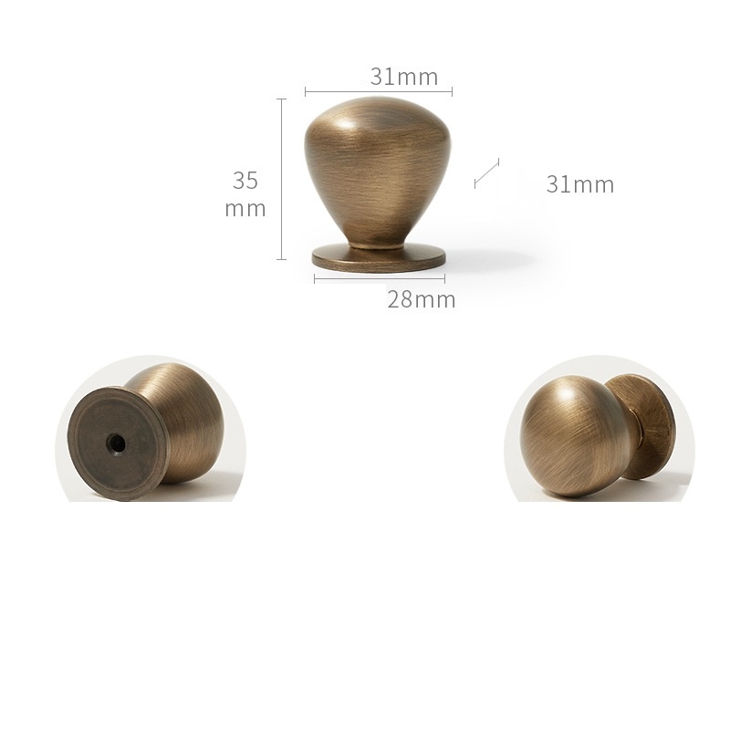 Núm tay nắm tủ đồng Vintage PALO3577 6 Núm tay nắm tủ đồng Vintage PALO3577 12