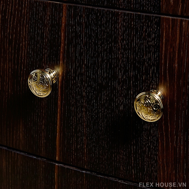 Núm tay nắm tủ đồng chạm hoa văn vintage PALO658 7 Núm tay nắm tủ đồng chạm hoa văn vintage PALO658 11