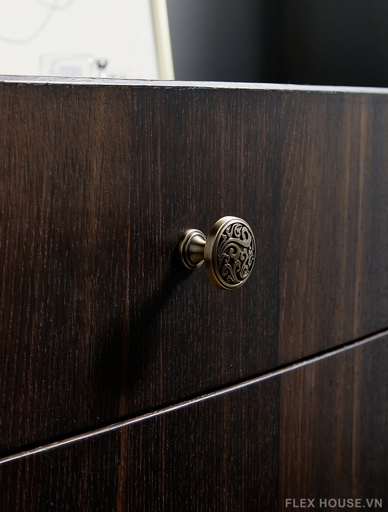 Núm tay nắm tủ đồng chạm hoa văn vintage PALO658 5 Núm tay nắm tủ đồng chạm hoa văn vintage PALO658 9