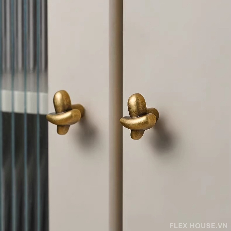 Núm tay nắm tủ đồng đan chéo cổ điển Woven Knot LT7587 8 Núm tay nắm tủ đồng đan chéo cổ điển Woven Knot LT7587 13