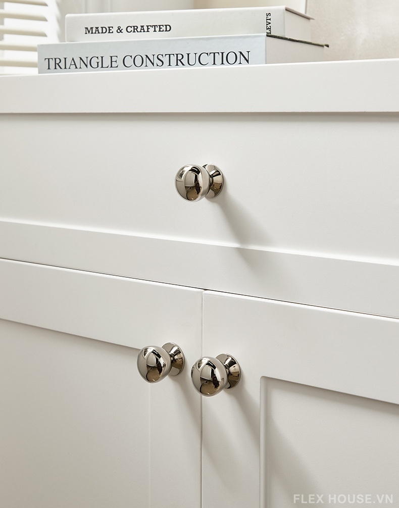 Núm tay nắm tủ đồng decor màu bạc PALO1036 4 Núm tay nắm tủ đồng decor màu bạc PALO1036 8