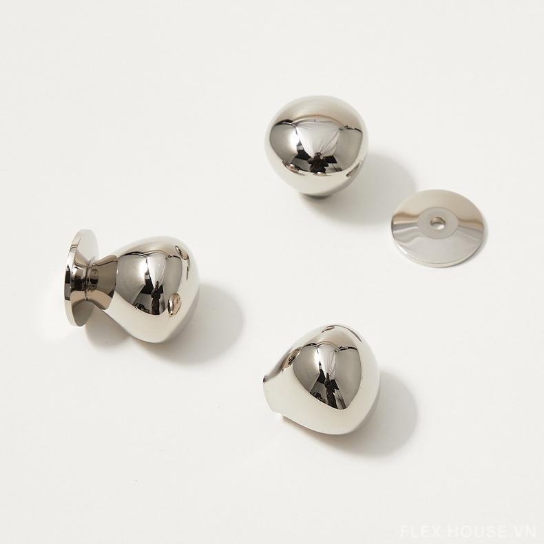 Núm tay nắm tủ đồng decor màu bạc PALO1036 2 Núm tay nắm tủ đồng decor màu bạc PALO1036 6