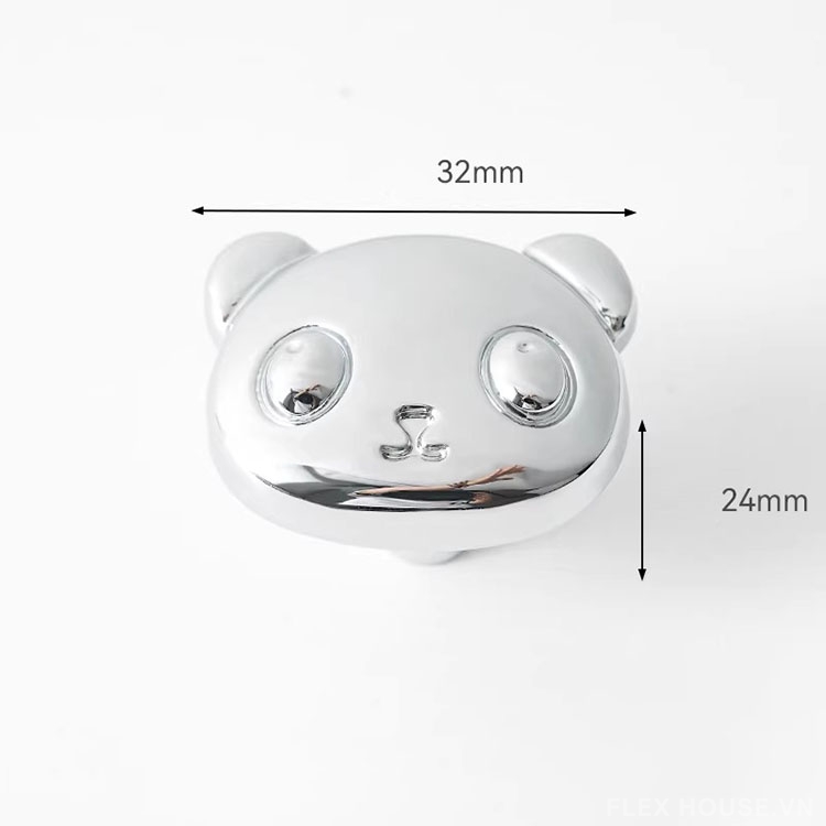 Núm tay nắm tủ đồng hình chú gấu PT0022 10 Núm tay nắm tủ đồng hình chú gấu PT0022 15