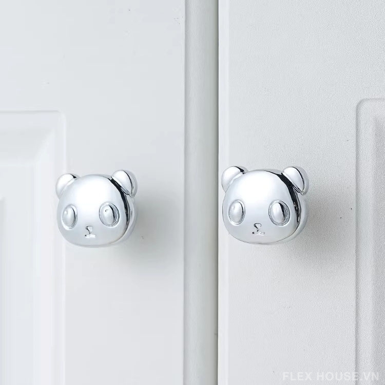 Núm tay nắm tủ đồng hình chú gấu PT0022 6 Núm tay nắm tủ đồng hình chú gấu PT0022 11