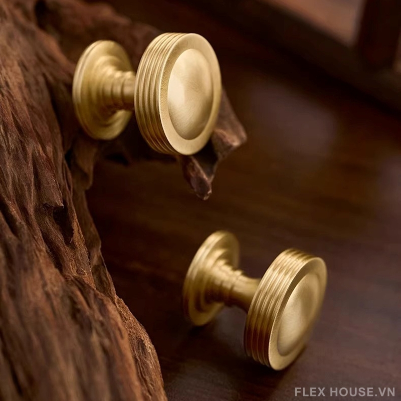 Núm tay nắm tủ đồng tròn phong cách châu Âu LT495 5 Núm tay nắm tủ đồng tròn phong cách châu Âu LT495 10