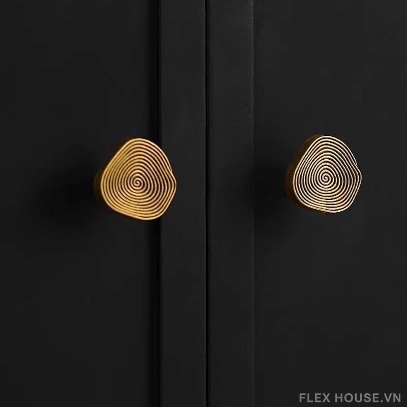 Núm tay nắm tủ đồng vân xoắn Retro LT784 13 Núm tay nắm tủ đồng vân xoắn Retro LT784 17
