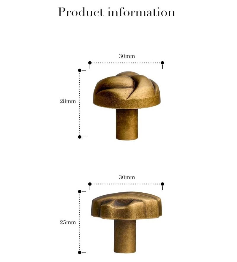 Núm tay nắm tủ đồng xoắn Retro Knot LT8309 11 Núm tay nắm tủ đồng xoắn Retro Knot LT8309 16