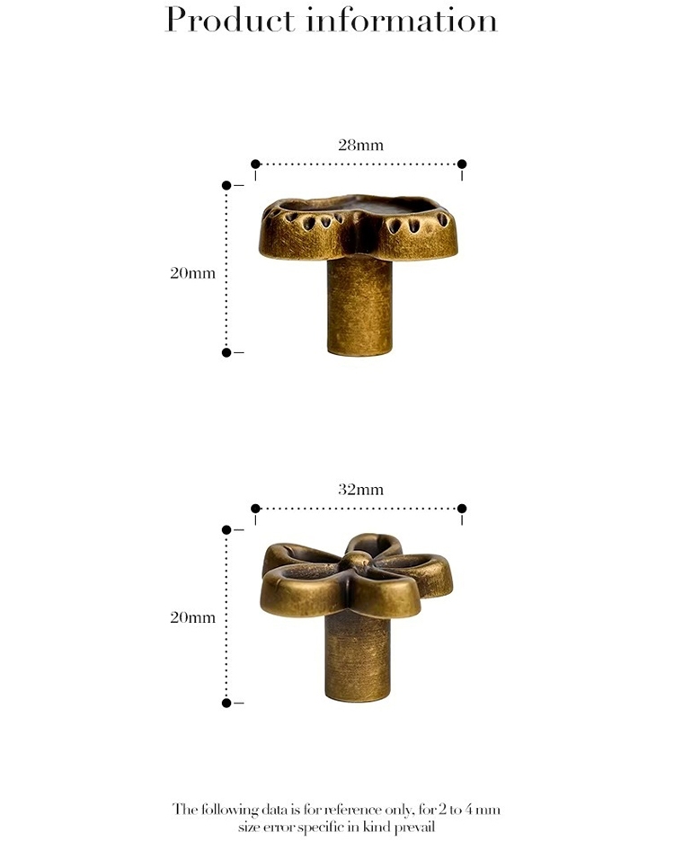 Núm tay nắm tủ hoa đồng cổ điển xinh xắn LT5668 17 Núm tay nắm tủ hoa đồng cổ điển xinh xắn LT5668 23