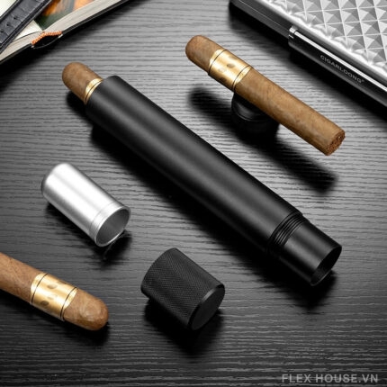 Ống đơn đựng xì gà đa năng kèm gác điếu CGL2373