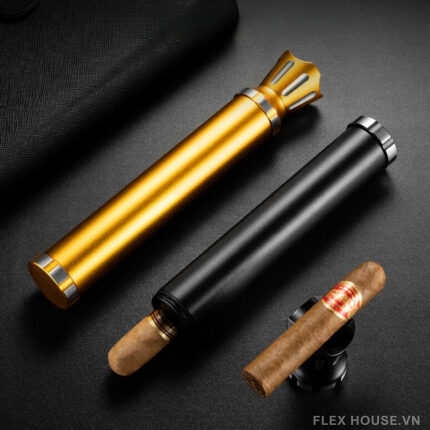 Ống đựng xì gà đơn kèm đầu đục tiện dụng CGL0259