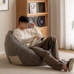 Sofa lười phòng khách hạt xốp phong cách Bắc Âu GJ2002