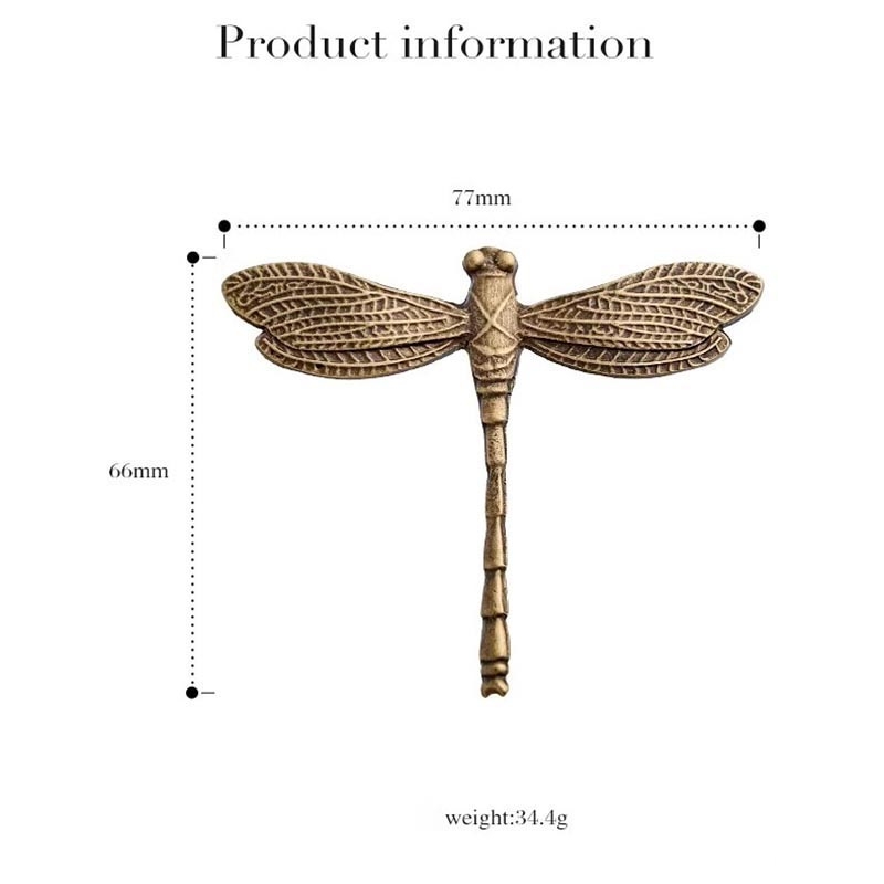 Tay nắm tủ chuồn chuồn đồng phong cách Vintage LT1733 15 Tay nắm tủ chuồn chuồn đồng phong cách Vintage LT1733 19