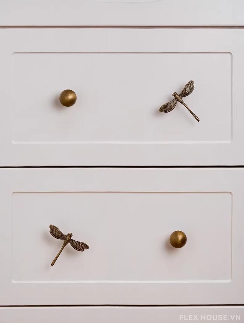 Tay nắm tủ chuồn chuồn đồng phong cách Vintage LT1733 12 Tay nắm tủ chuồn chuồn đồng phong cách Vintage LT1733 16