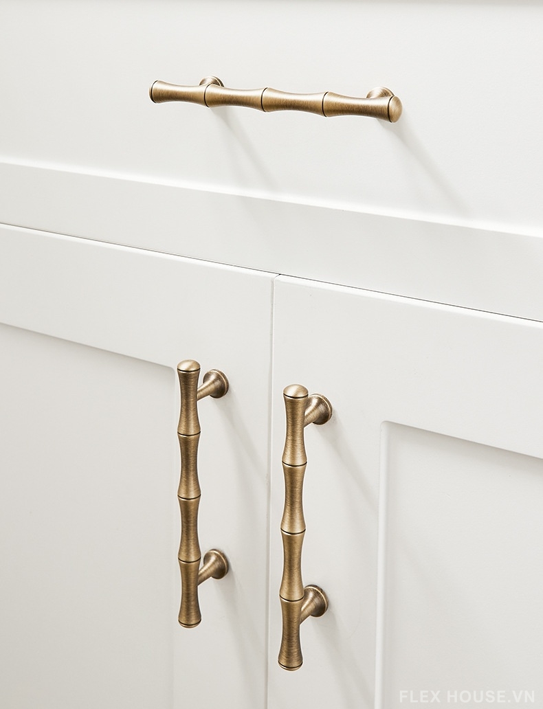 Tay nắm tủ đồng dáng tre thanh lịch Retro PALO9251 3 Tay nắm tủ đồng dáng tre thanh lịch Retro PALO9251 8