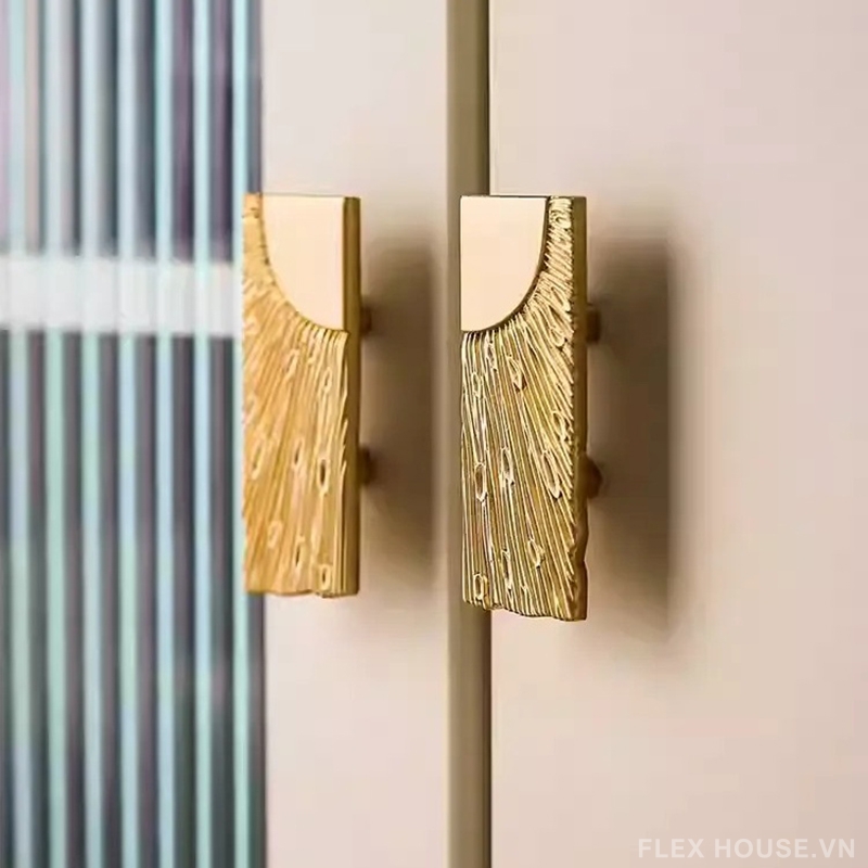 Tay nắm tủ đồng decor tia sáng hoàng kim LT2729 8 Tay nắm tủ đồng decor tia sáng hoàng kim LT2729 13