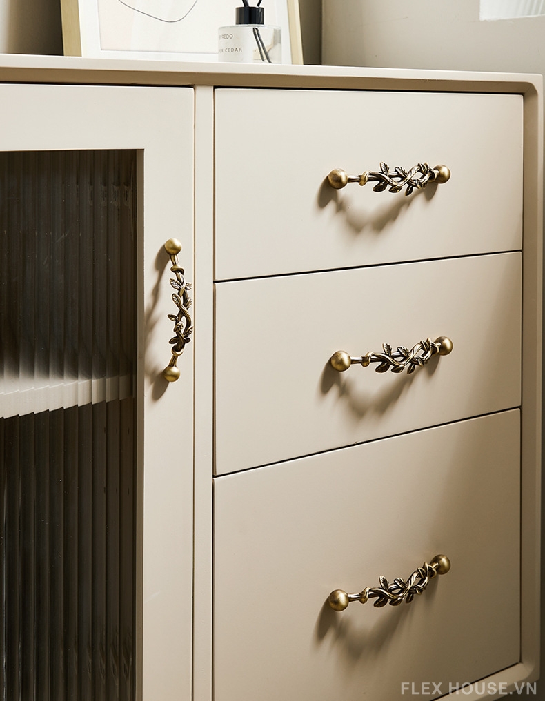 Tay nắm tủ đồng thau cành lá cổ điển PALO337 4 Tay nắm tủ đồng thau cành lá cổ điển PALO337 8