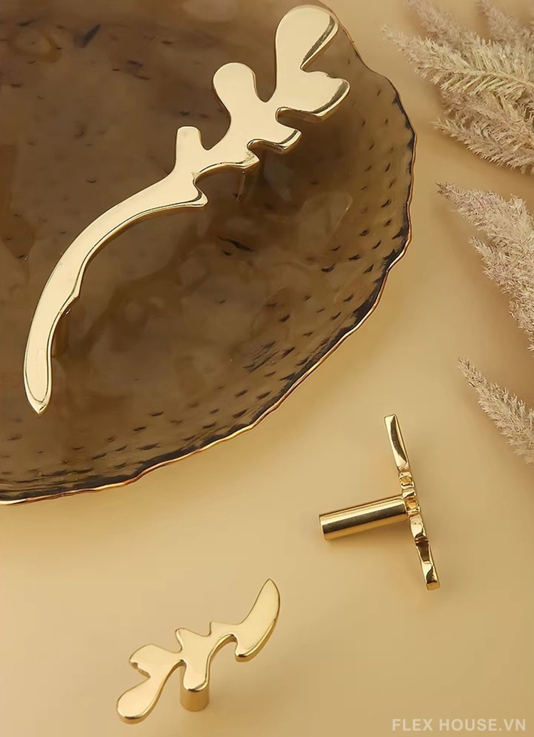 Tay nắm tủ đồng thau lá cây nghệ thuật ZPK2321 1 Tay nắm tủ đồng thau lá cây nghệ thuật ZPK2321 5