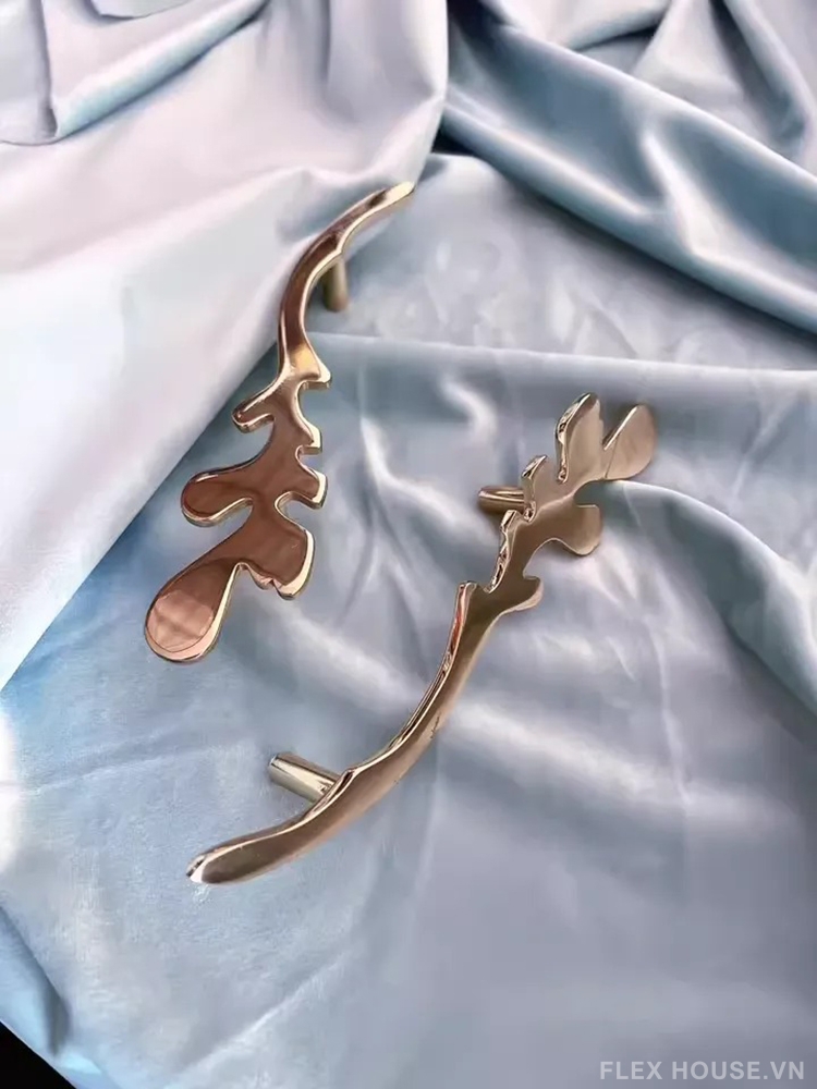 Tay nắm tủ đồng thau lá cây nghệ thuật ZPK2321 11 Tay nắm tủ đồng thau lá cây nghệ thuật ZPK2321 15