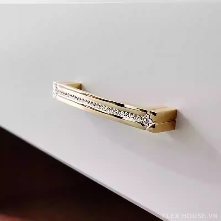 Tay nắm tủ hợp kim đính đá hiện đại cao cấp JM791Y 6 Tay nắm tủ hợp kim đính đá hiện đại cao cấp JM791Y 10