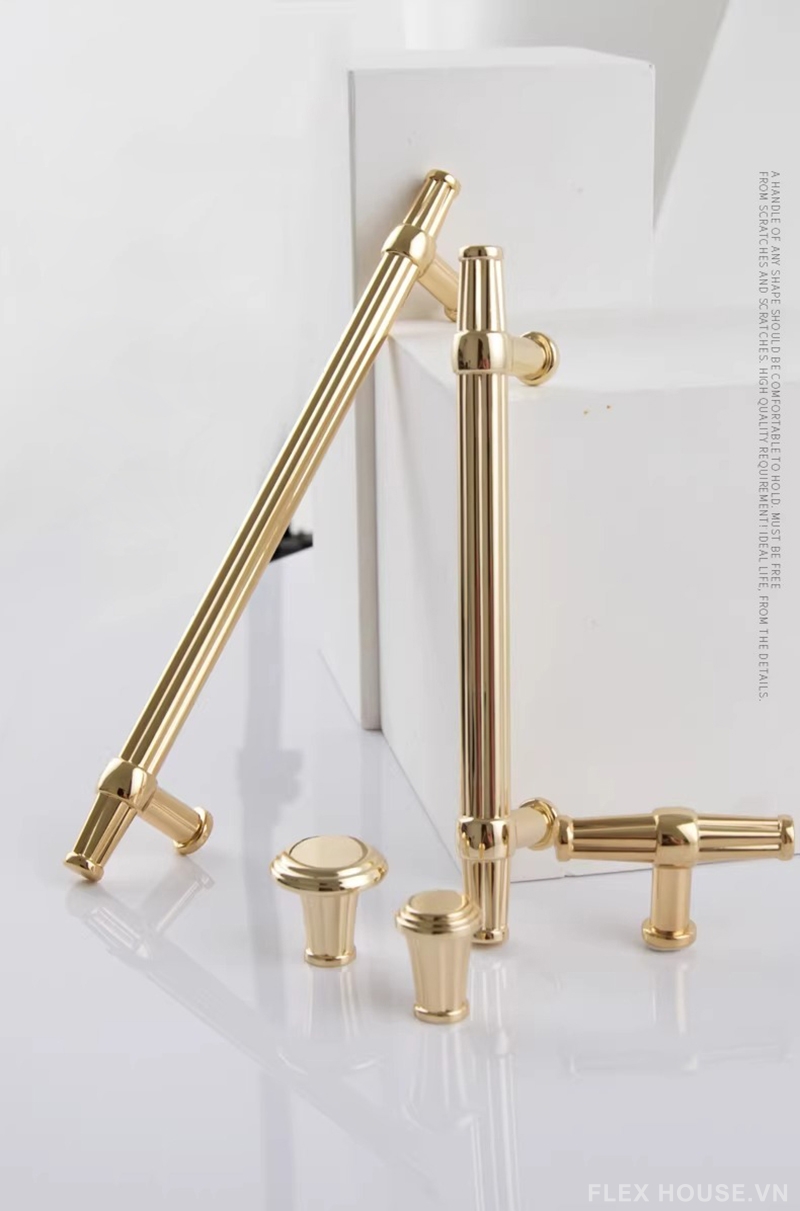 Tay nắm tủ hợp kim kẽm sang trọng JM948YG 1 Tay nắm tủ hợp kim kẽm sang trọng JM948YG 4