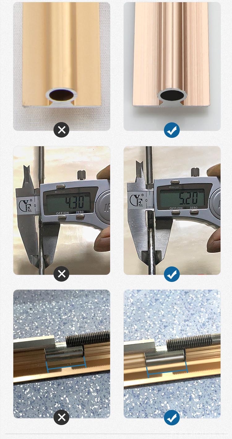 Thanh chống cong tủ gỗ hợp kim nhôm màu trắng BTC-9773E 4 Thanh chống cong tủ gỗ hợp kim nhôm màu trắng BTC-9773E 7