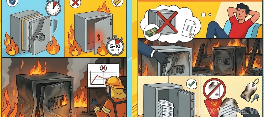 Vì sao két sắt giá rẻ tiềm ẩn nhiều rủi ro? 4 Két sắt gia srer