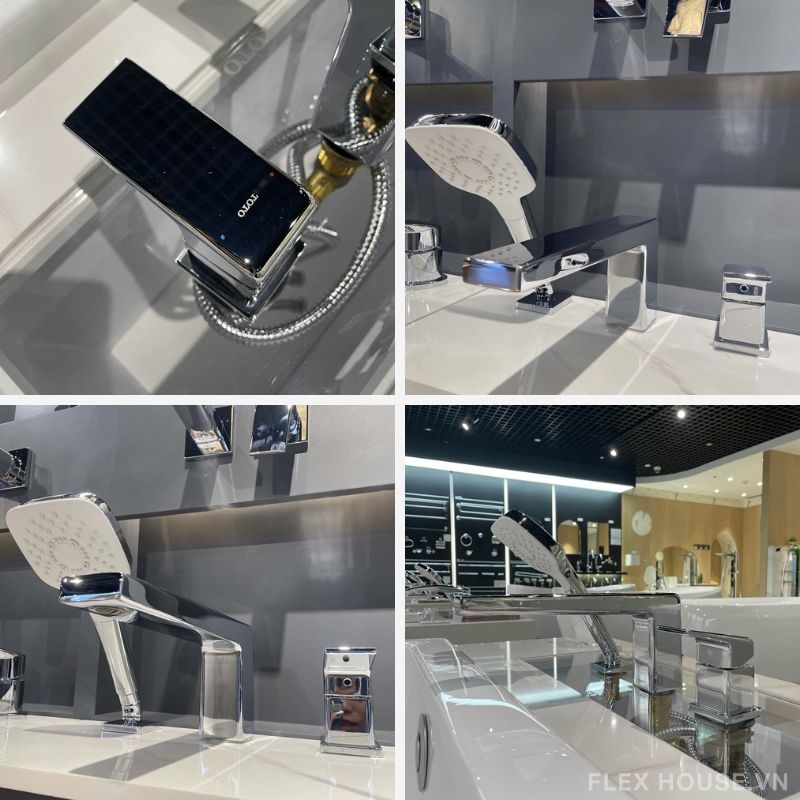 Vòi xả bồn tắm nóng lạnh kèm sen tắm TOTO TBG10305AA 1 Vòi xả bồn tắm nóng lạnh kèm sen tắm TOTO TBG10305AA