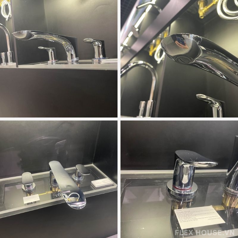 Vòi xả nước bồn tắm nóng lạnh 3 lỗ TOTO TBG01201BA 1 Vòi xả nước bồn tắm nóng lạnh 3 lỗ TOTO TBG01201BA