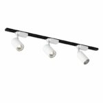 Bộ đèn LED COB trắng đen thanh ray nhôm trượt 1m SM9190.W
