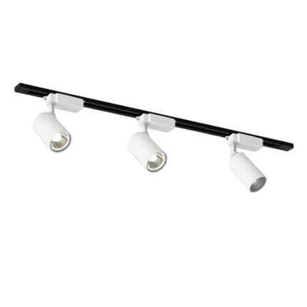 Bộ đèn LED COB trắng đen thanh ray nhôm trượt 1m SM9190.W