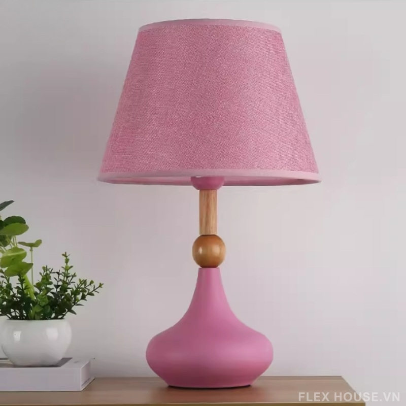 Đèn bàn bằng gỗ và sắt nghệ thuật chao vải Nordic SRL8541 9 Đèn bàn bằng gỗ và sắt nghệ thuật chao vải Nordic SRL8541