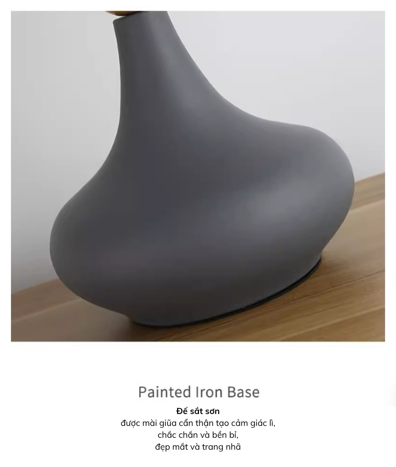 Đèn bàn bằng gỗ và sắt nghệ thuật chao vải Nordic SRL8541 5 Đèn bàn bằng gỗ và sắt nghệ thuật chao vải Nordic SRL8541