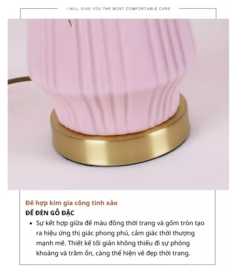 Đèn bàn gốm sứ chao vải lụa Shabby Chic SRL3875 7 Đèn bàn gốm sứ chao vải lụa Shabby Chic SRL3875