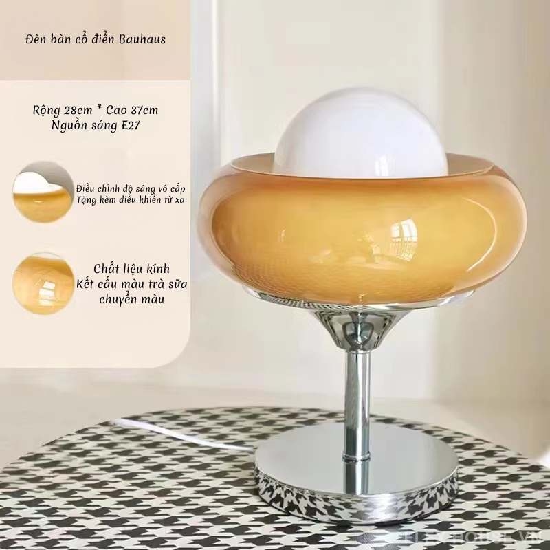 Đèn bàn màu trà phong cách Bauhaus cổ điển AT109 7 Đèn bàn màu trà phong cách Bauhaus cổ điển AT109