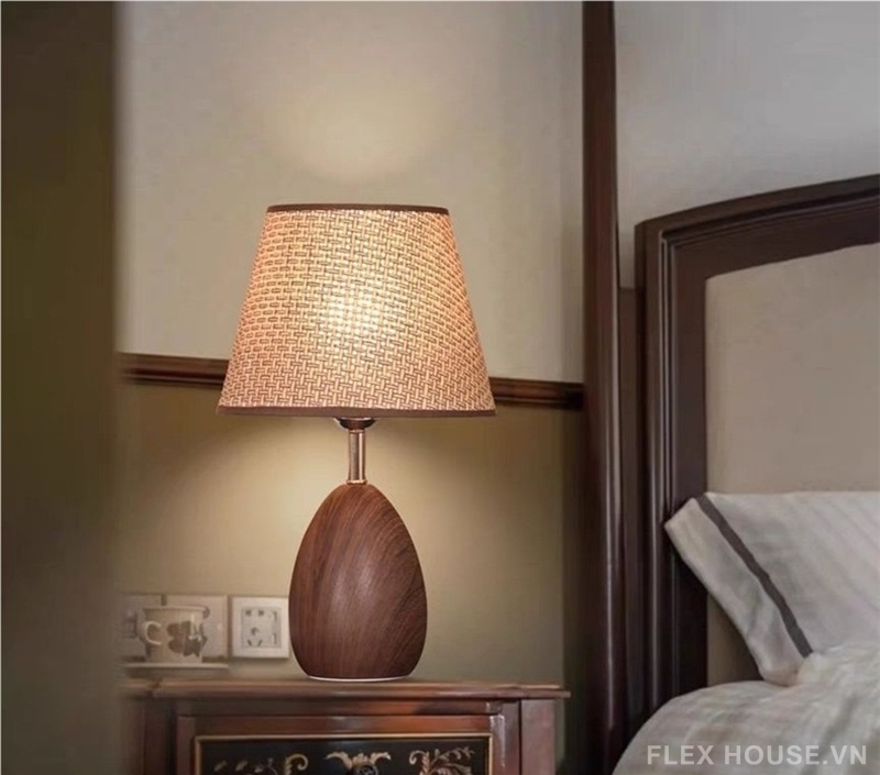 Đèn bàn thân phủ vân gỗ phong cách Wabisabi JT0471 6 Đèn bàn thân phủ vân gỗ phong cách Wabisabi JT0471