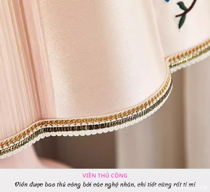 Đèn gốm vẽ men màu và chân đế đồng cổ điển SRL6359 7 Đèn gốm vẽ men màu và chân đế đồng cổ điển SRL6359