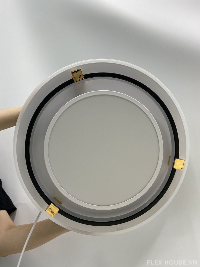 Đèn ốp trần tròn bằng mica ánh sáng 3 màu OT181T 4 Đèn ốp trần tròn bằng mica ánh sáng 3 màu OT181T