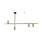 Đèn thả trần hậu hiện đại thân xi vàng đồng TTK110N4