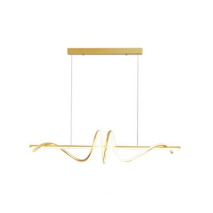 Đèn thả trần sơn tĩnh điện vàng decor bàn ăn TTK136