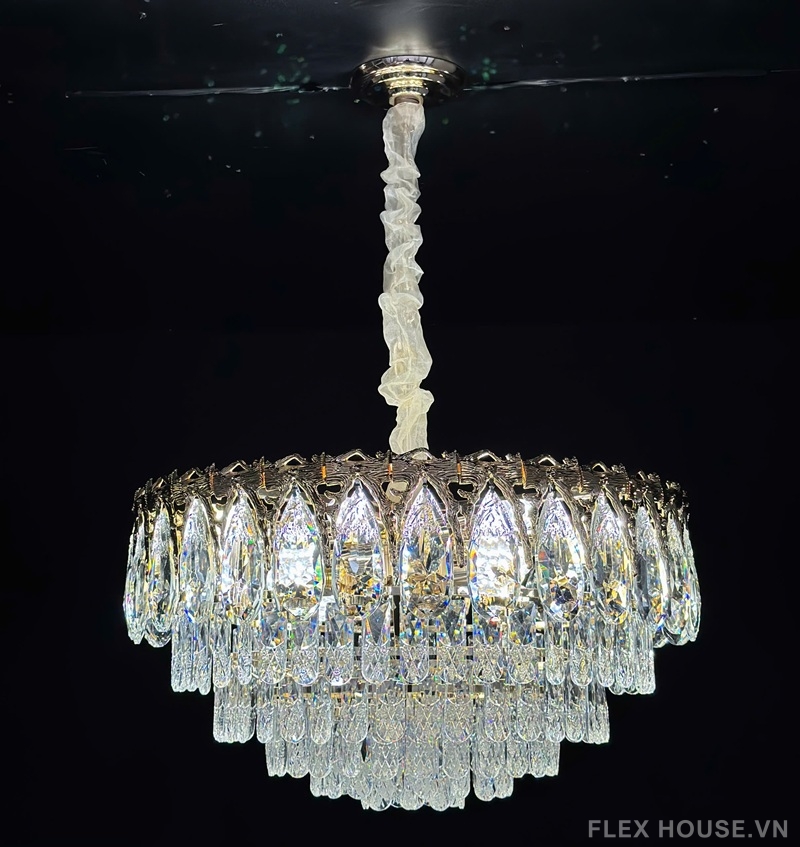 Đèn thả trần thác sao pha lê K9 cao cấp TPL8897 2 Đèn thả trần thác sao pha lê K9 cao cấp TPL8897