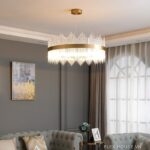 Đèn thả trần vầng hào quang pha lê sang trọng TPL01